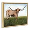Stupell Industries Beautiful Horns Cattle Floating Frame By Kathy Winkler 